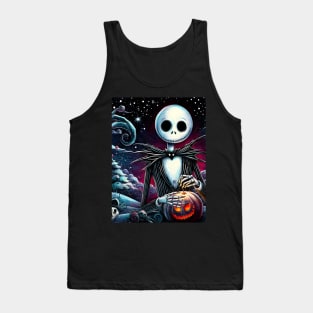 Elevate Your Holidays: Unique Jack Skellington Christmas Art for a Whimsical Celebration! Tank Top